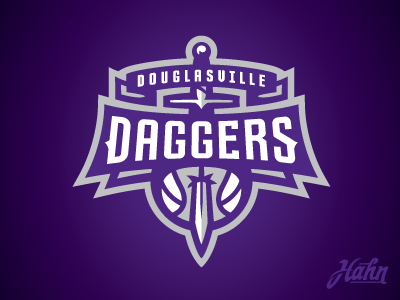 Douglasville Daggers Logo basketball daggers douglasville logo rcnba sports