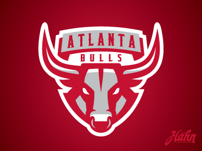 Atlanta Bulls Logo atlanta basketball bulls logo rcnba sports