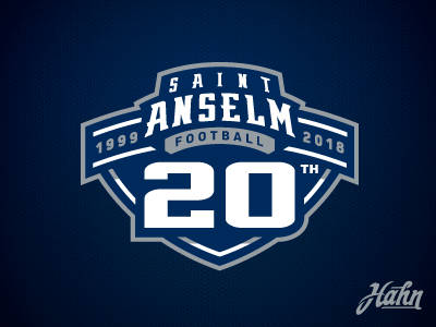 Saint Anselm Anniversary Logos anniversary football hawks hockey logo saint anselm season