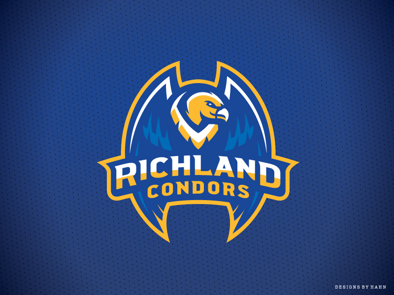 Richland High School Condors bird branding athletics sports logo high school condors richland