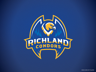 Richland High School Condors athletics bird branding condors high school logo richland sports