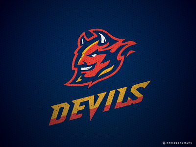 Devils Demons Logo Concept athletics blue devils branding college demons devils for sale high school logo mascot sports team