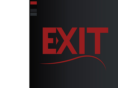exit-minimallogo art design illustration illustrator logo minimal type typography vector