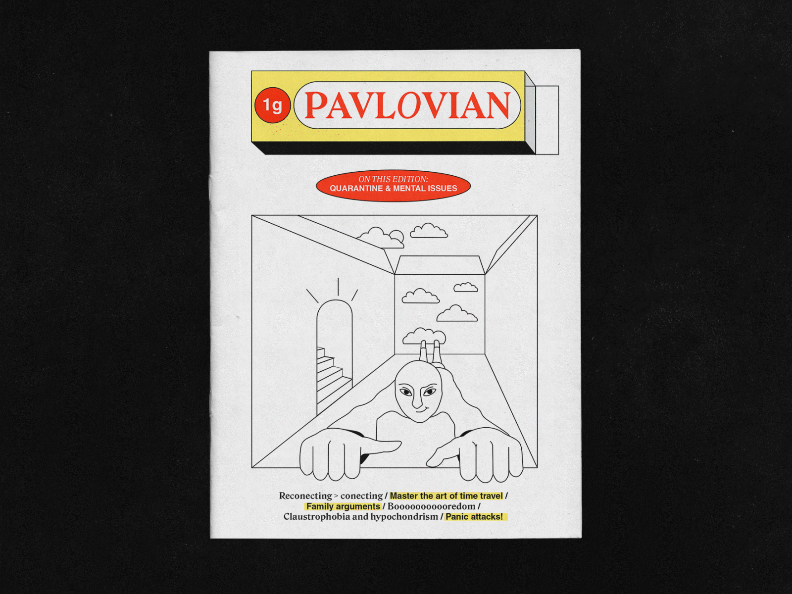 Pavlovian Magazine! booklet creative direction editorial design graphic design illustration illustrator indesign magazine print psychology typography