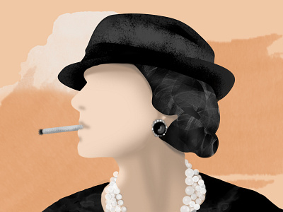 Coco Chanel illustration