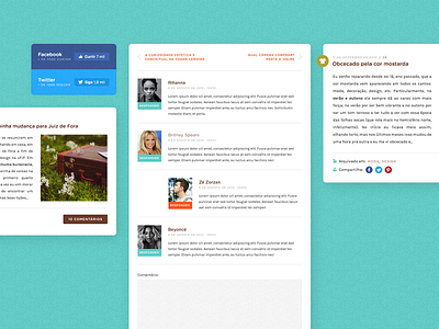 Melhor Ângulo #3 · Cards & Comments blog blue cards comments facebook form twitter web design widgets