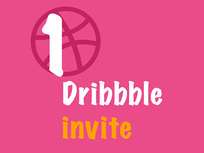 Dribbble Invite Giveaway branding creative design dribbble invite dribble free illustration invite typography ui ux vector