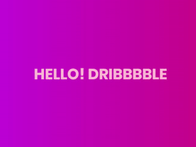 Hello Dribbble animated dribbble first shot hello new player shot thanks welcome