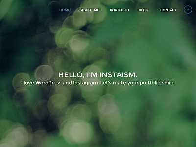 INSTAISM – Free PSD Template