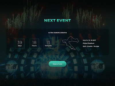 Simple Event Countdown HTML Template countdown css event free freebie html jquery schedule