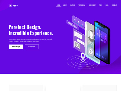 Appiya – PSD landing page template