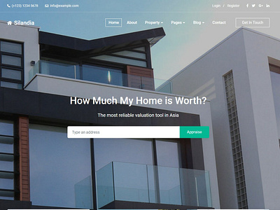 Silandia – Real-Estate Property Appraisal Free HTML Template