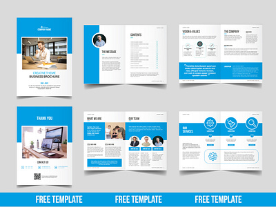 FREE Bi-Fold Brochure Template | Company Profile