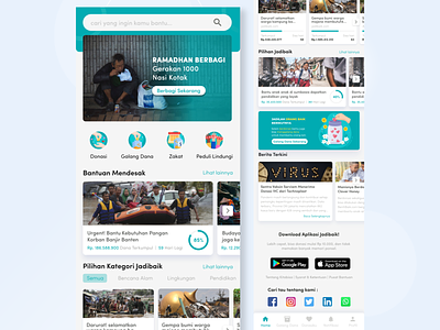Jadi Baik - Charity Web Apps concept app branding charity clean cleandesign design graphic design interaction interface ui uidesign ux webdesign
