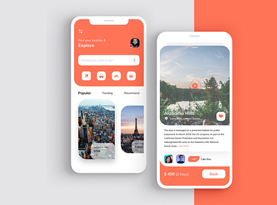 Travel App UI 2020 app design color creative design flat graphic graphicdesign minimal mobile mobile app mobile app design mobile design mobile ui travel ui uiuxdesign ux website