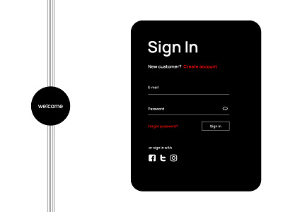 daily ui #001/sign in dailyui 001 design log in sign in ui web