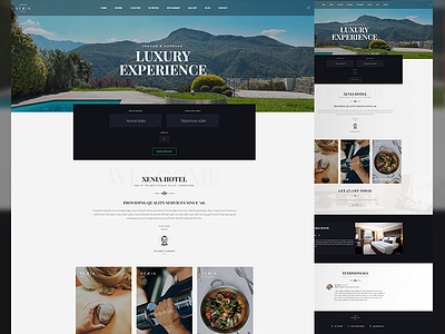 Hotel booking creative form hotel luxury resort restaurant spa ui ux web web design