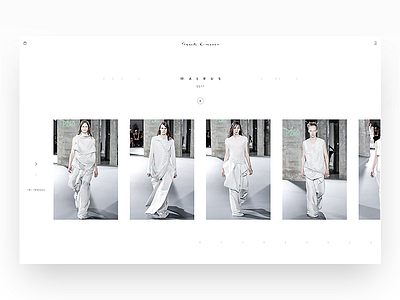 Rick owens peek black branding design fashion minimalism rick owens typography ui web web design white