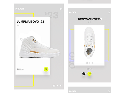 App UI KIT - E-commerce app cart design e commerce interface jordan kit ovo product shop ui