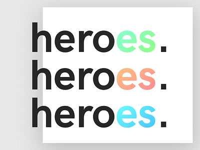 heroes. branding concept hero platform side project upcoming website