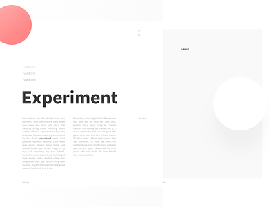 Type & Grid — Initial composition experiment font grid layout type typeface typography