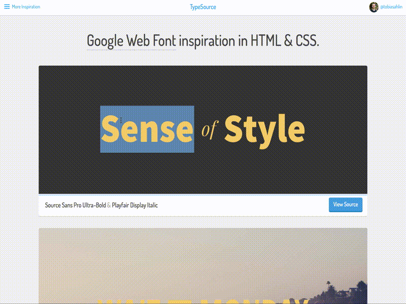 TypeSource fonts free google inspiration playground type typography web font