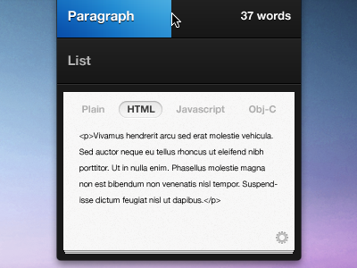 Loremify Live Preview dummy text live preview lorem lorem ipsum loremify status bar