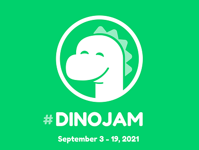 DINOJAM Logo branding design dinosaur graphic design identity illustration logo
