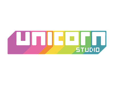 Unicorn Studio Logo gamedev identity indiedev logo logotype rainbow studio unicorn unicornstudio
