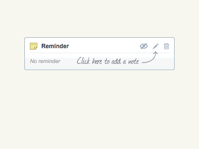 Reminder (Animated Gif) animated backend blue cms del delete edit gif note reminder rubbik ui unview ux view white yellow