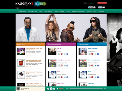 Kaspersky Music is live.