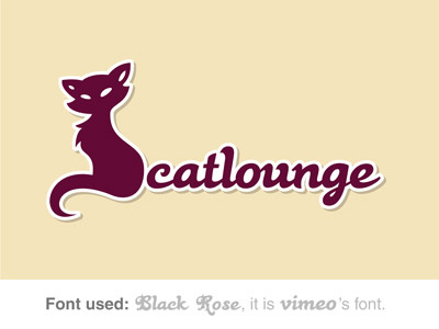 Catlounge Identity belgium black cat catlounge font identity logo lounge purple rose shop vimeo