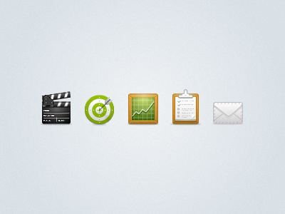 Services Icons agency black brown clap clapboard email green grey icon management marketing seo services target