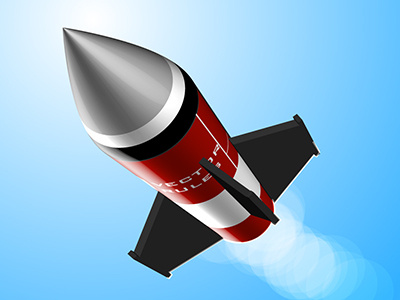 Rocket Icon Vector Tutorial illustrator typography vector