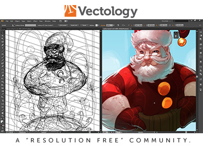 Santa Concept illustrator vector