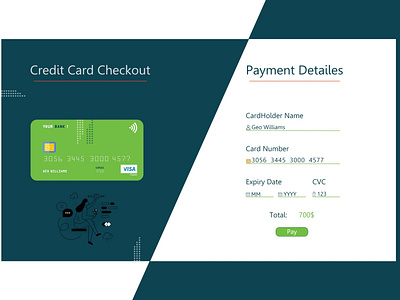 Checkout page | Daily UI Challenge 002 (Credit Card Checkout UI)