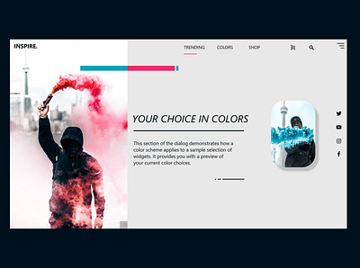 INSPIRE | Your Choice in Colors adobexd app design dailyui inspiration ui uidesign ux