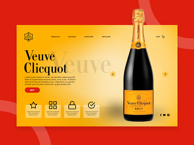 Veuve Clicquot Landing Page Design