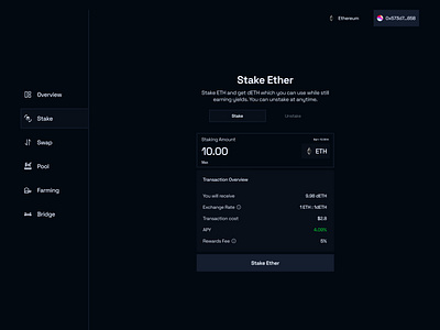 Liquid Staking - Stake Ethereum