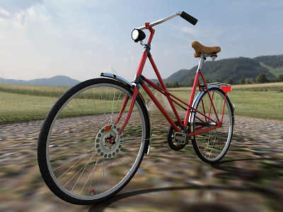 B-Charger 3d b charger bicycle environment generator proe render