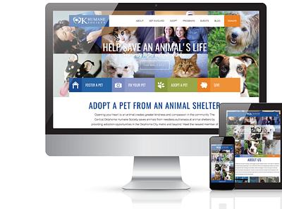 OK Humane Society non profit nonprofit nonprofits webdesign wordpress