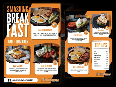 Breakfast Menu branding design graphic design marketing