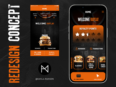 Food Mobile App Redesign Concept branding design figma mobile app ui ui design visual design