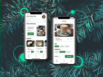 Mobile app for coffee shop app coffee coffee shop mobile app shop ui design ux design
