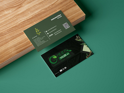 Green Hub BD Visiting Card graphic design visiting card