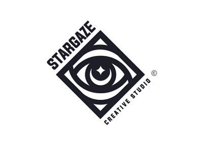 Stargaze Creative Studio Alternative logo branding creative design gaze logo minimal star stargaze studio
