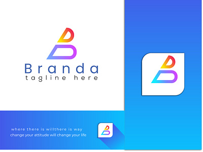 Modern B + D Letter Logo I Branding Identity Design