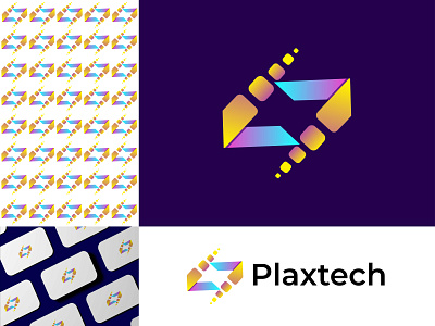 Plaxtech Modern Branding Mark Logo identity