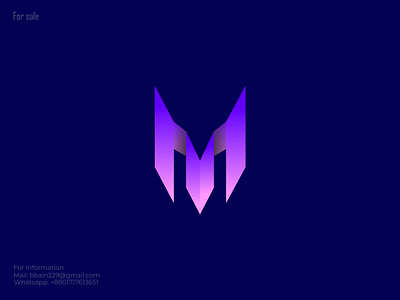 M modern Fox Brand Identity Logo Design