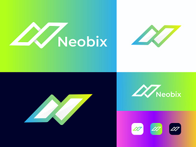 N Modern Letter Logo Concept Template